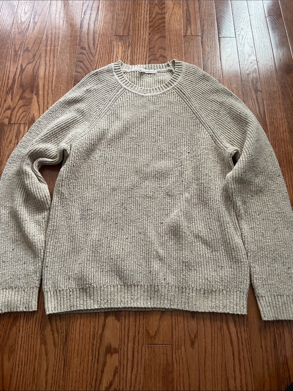Marine Layer ReSpun Crewneck Tan Sweater Women’s Sz Large